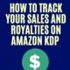 How do I track my sales and royalties on Amazon KDP