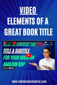 VIDEO- Elements of a great book title