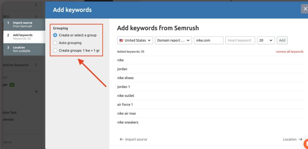 SEMrush PPC Keyword Tool
