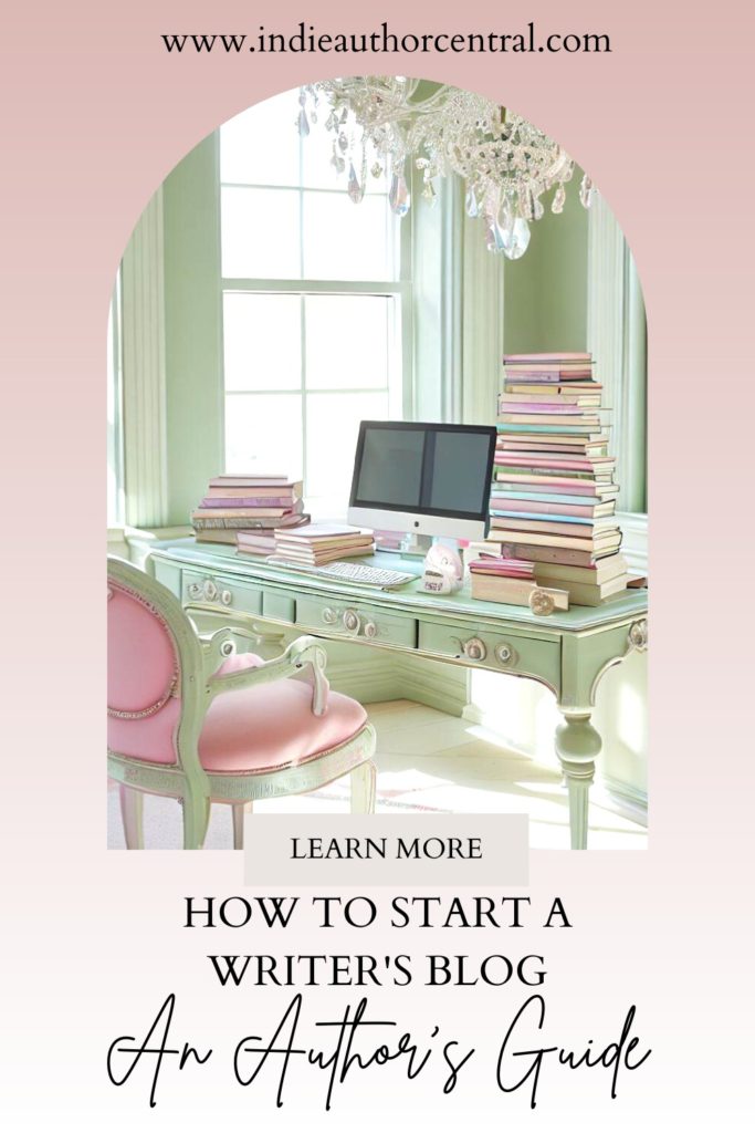 How to start a writer's blog Pin