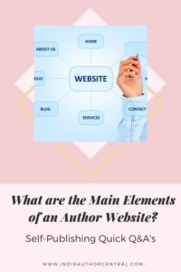 What are the Main Elements of an Author Website