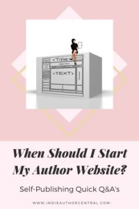 When Should I Start My Author Website